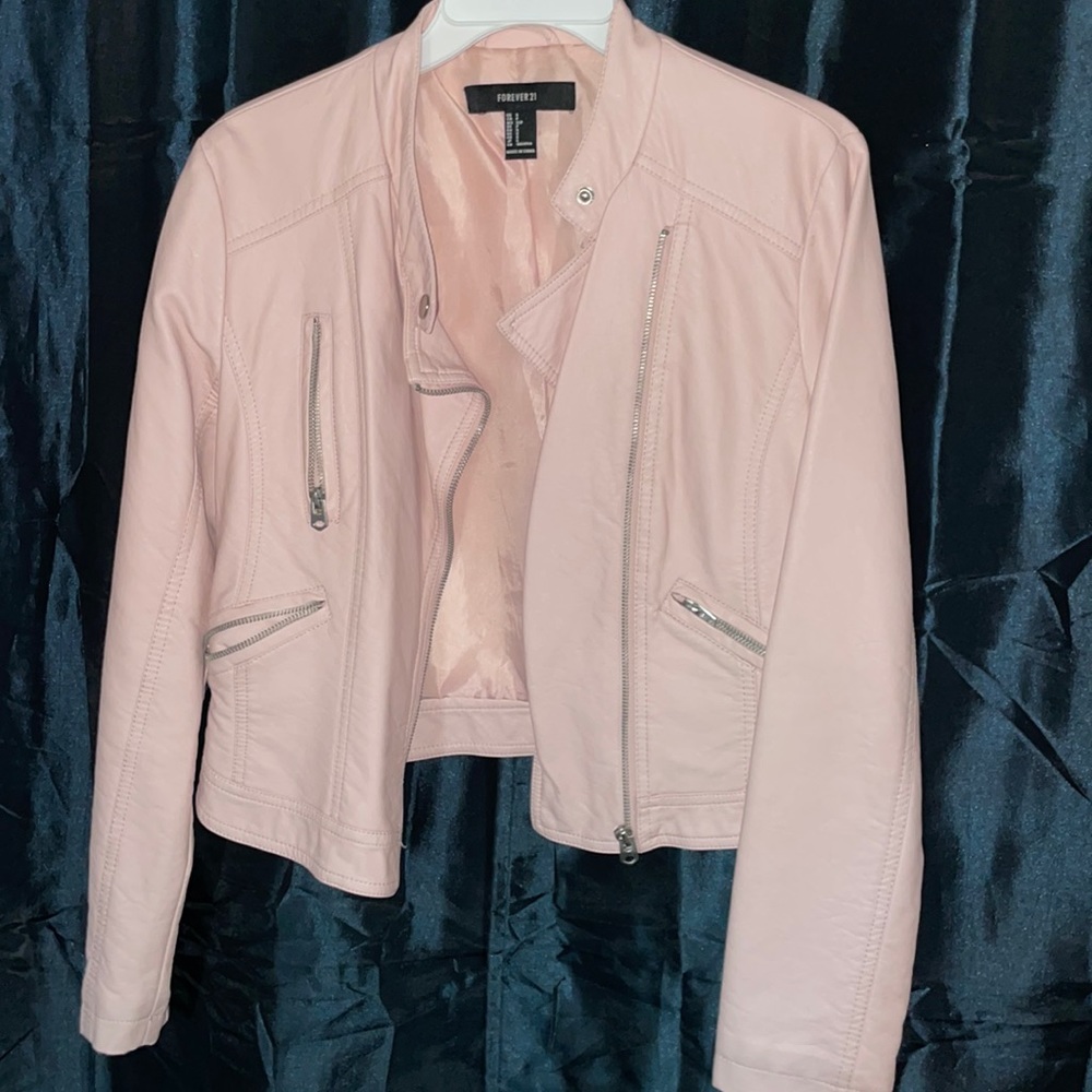 Faux leather jacket